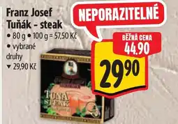 Albert Franz Josef Tuňák - steak nabídka