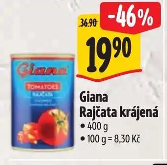 Albert Giana Rajčata krájená nabídka