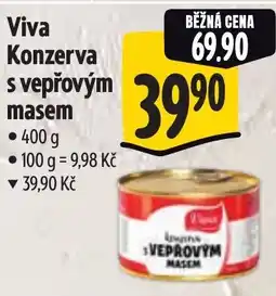 Albert Viva Konzerva s vepřovým masem nabídka