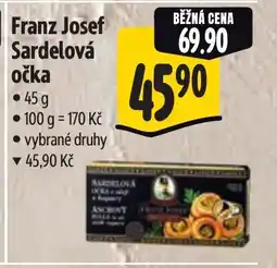 Albert Franz Josef Sardelová očka nabídka