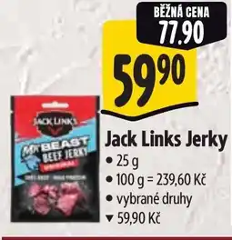 Albert Jack Links Jerky nabídka