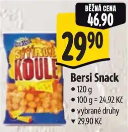 Albert Bersi Snack nabídka