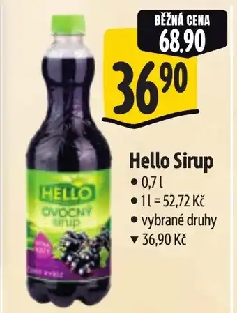 Albert Hello Sirup nabídka