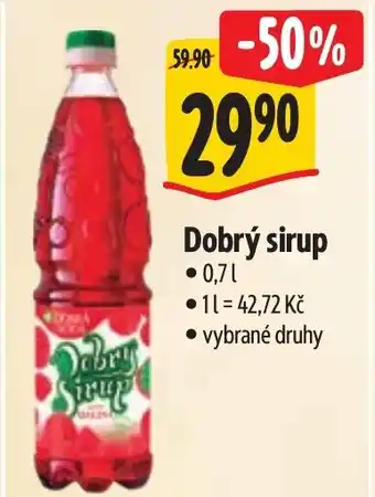 Albert Dobrý sirup nabídka
