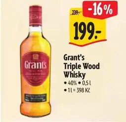 Albert Grant's Triple Wood Whisky nabídka