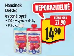 Albert Hamánek Dětské ovocné pyré nabídka
