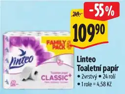 Albert Linteo Toaletní papír nabídka