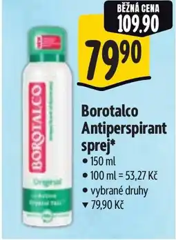 Albert Borotalco Antiperspirant sprej nabídka