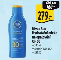 Albert Nivea Sun Hydratační mléko na opalování OF 30 nabídka