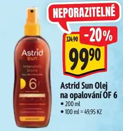 Albert Astrid Sun Olej na opalování OF 6 nabídka