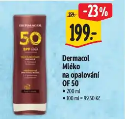 Albert Dermacol Mléko na opalování OF 50 nabídka