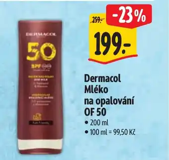 Albert Dermacol Mléko na opalování OF 50 nabídka