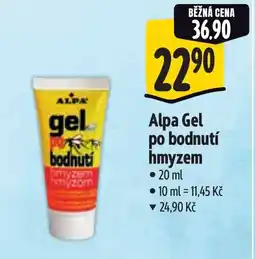 Albert Alpa Gel po bodnutí hmyzem nabídka