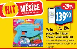 Albert Vodní pistole Nerf Super Soaker Mini Dunk Fill nabídka