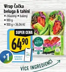 Albert Wrap Čočka beluga & tahini nabídka