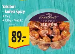 Albert Yakitori - kuřecí špízy nabídka