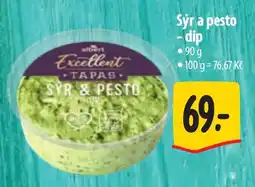 Albert Sýr a pesto -dip nabídka