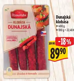 Albert Dunajská klobása nabídka