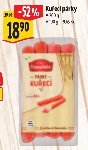 Albert Kuřecí párky nabídka