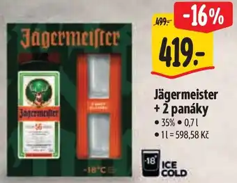 Albert Jägermeister + 2 panáky nabídka