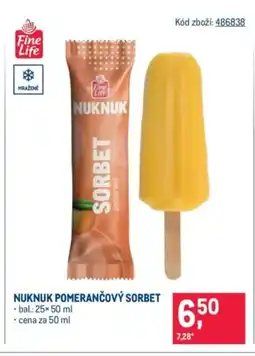 Makro Nuknuk pomerančový sorbet nabídka