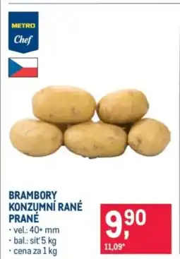Makro Brambory konzumní rané prané nabídka