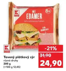 Kaufland Tavený plátkový sýr nabídka