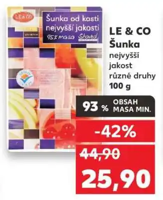 Kaufland LE & CO šunka nabídka