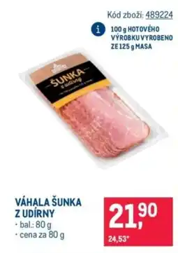 Makro Váhala šunka z udírny nabídka