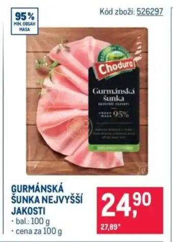 Makro Gurmánská sunka nejvyšší jakosti nabídka