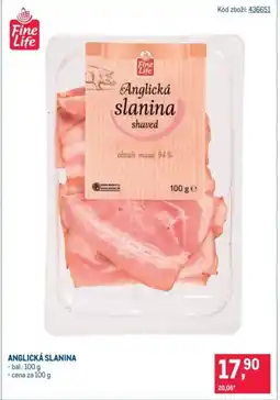 Makro Anglická slanina nabídka