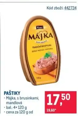 Makro Paštiky nabídka
