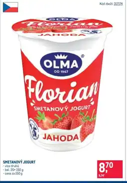 Makro OLMA Smetanový jogurt nabídka