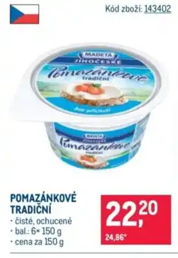 Makro MADETA Pomazánkové tradiční nabídka