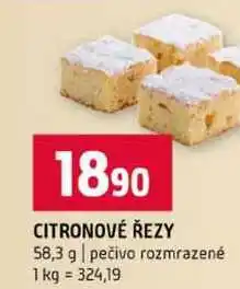 Terno CITRONOVÉ ŘEZY 58,3 g pečivo rozmrazené nabídka