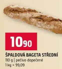 Terno ŠPALDOVÁ BAGETA STŘEDNÍ 110 g pečivo dopečené nabídka