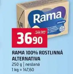 Terno RAMA 100% ROSTLINNÁ ALTERNATIVA 250 g neslaná nabídka