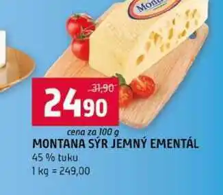 Terno MONTANA SÝR JEMNÝ EMENTÁL 45% tuku nabídka