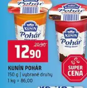 Terno KUNÍN POHÁR 150 g vybrané druhy nabídka