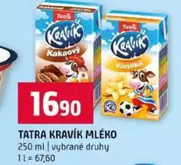Terno TATRA KRAVÍK MLÉKO 250 ml vybrané druhy nabídka