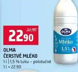 Terno OLMA ČERSTVÉ MLÉKO 1,5 % tuku polotučné nabídka