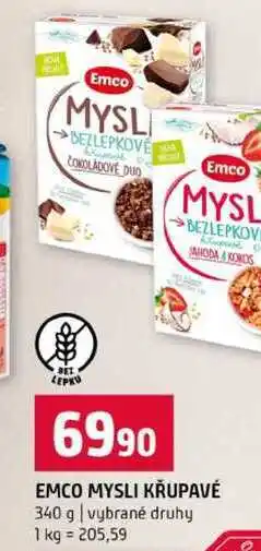 Terno EMCO MYSLI KRUPAVÉ 340 g vybrané druhy nabídka