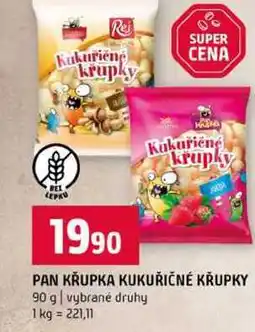 Terno PAN KRUPKA KUKUŘIČNÉ KŘUPKY 90 g vybrané druhy nabídka