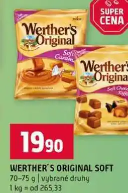 Terno WERTHER'S ORIGINAL SOFT 70-75 g vybrané druhy nabídka