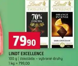 Terno LINDT EXCELLENCE 100 g čokoláda vybrané druhy nabídka