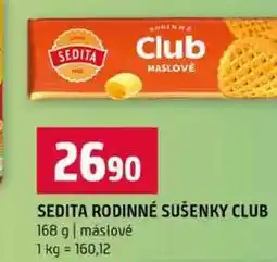 Terno SEDITA RODINNÉ SUŠENKY CLUB 168 g máslové nabídka