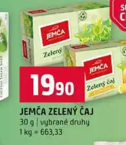 Terno JEMČA ZELENÝ ČAJ 30 g vybrané druhy nabídka