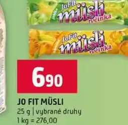 Terno JO FIT MÜSLI 25 g vybrané druhy nabídka