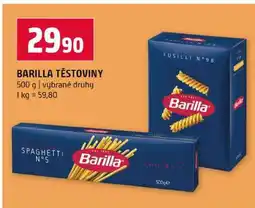 Terno BARILLA TĚSTOVINY 500 g vybrané druhy nabídka