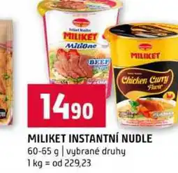 Terno MILIKET INSTANTNÍ NUDLE 60-65 g vybrané druhy nabídka